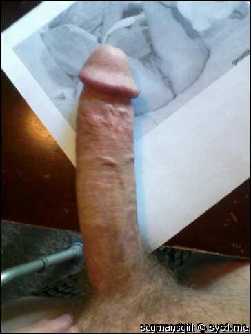 seemydick stroking his big cock in front of my pic!