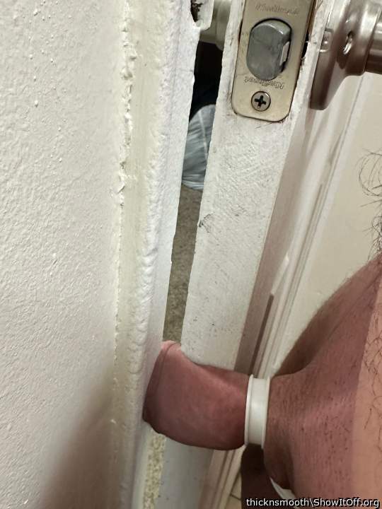 Catching my cock in the door