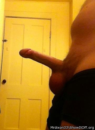  Wow!! You sir have a amazing hard cock and it looks like it