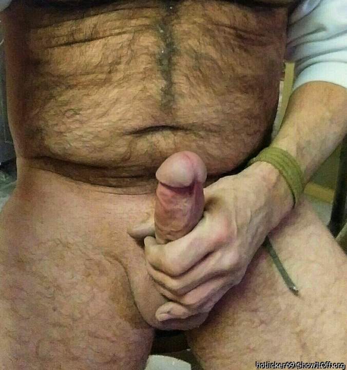 Hot man enjoying his hot dick!