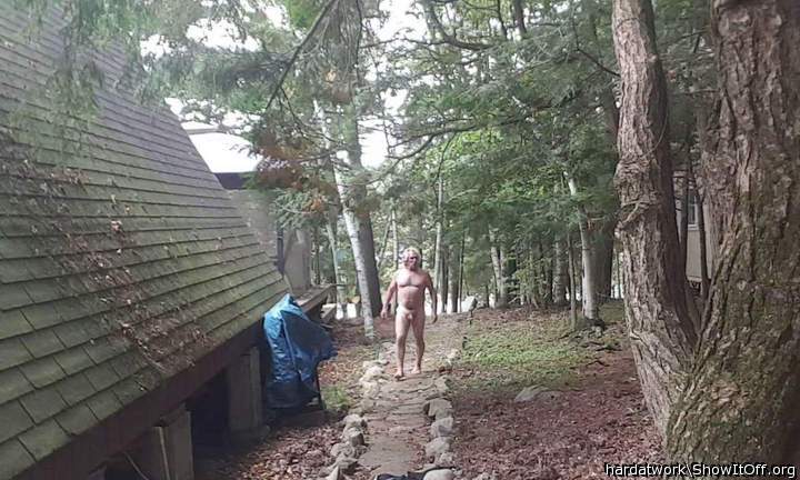 Last time naked (outside) at camp for the year...