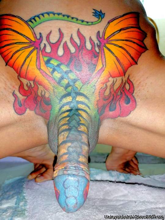 Penis tattoo dragon 7