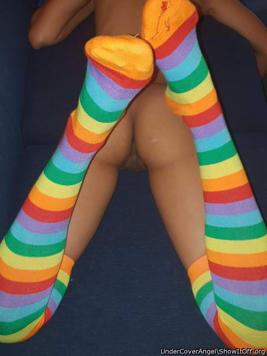 Due to popular demarnd the rainvow stockings are abck, lol
