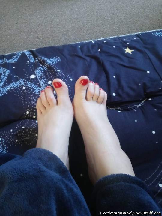 My sexy painted girly feet