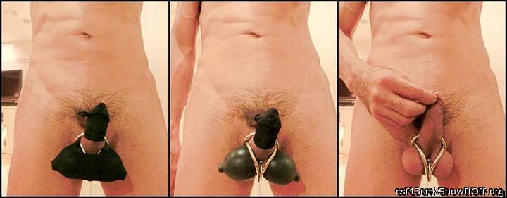 Cock and balls packing w/ rings