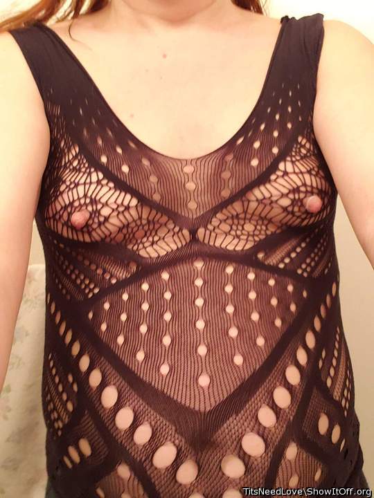 I love this new top; my nipples really want to stick out in it!