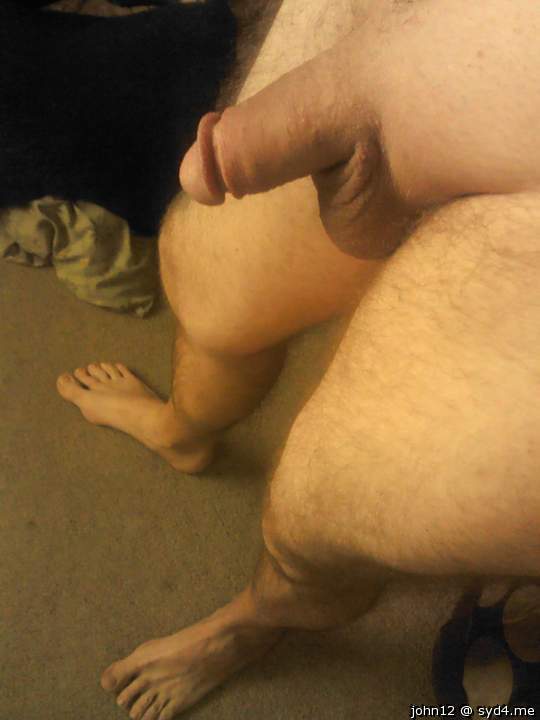 nice view of your cock and feet!  