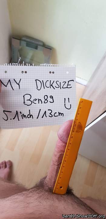 My dicksize for all to see :)