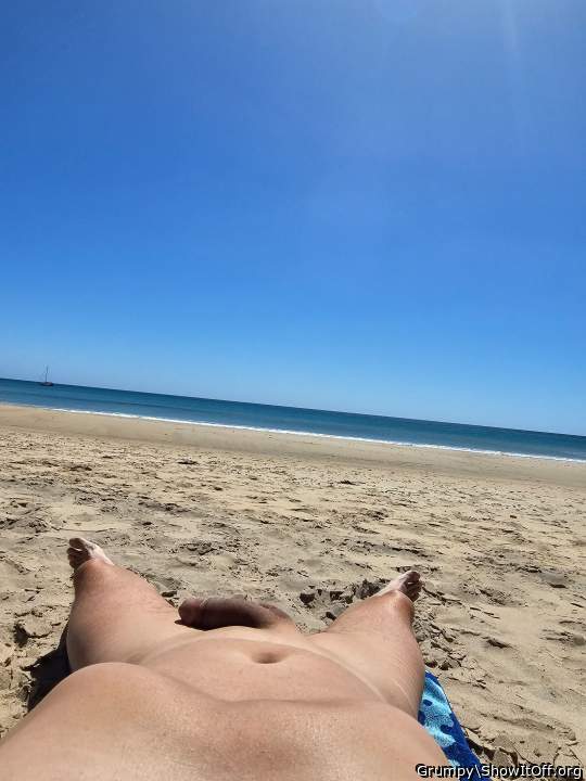 Naked at the beach. Anyone want to join me?