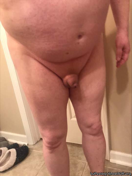 Freshly waxed sissy clitty - tell me how small it is