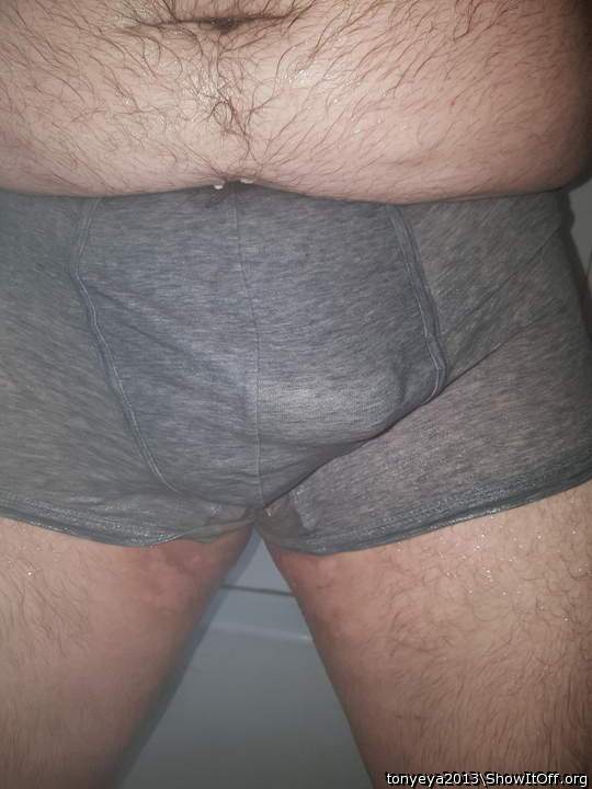 Bulge in wet boxers 2