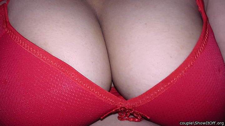 Photo of boobs from couple