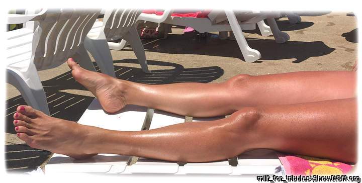 for all my foot & leg fans - oiled & tan