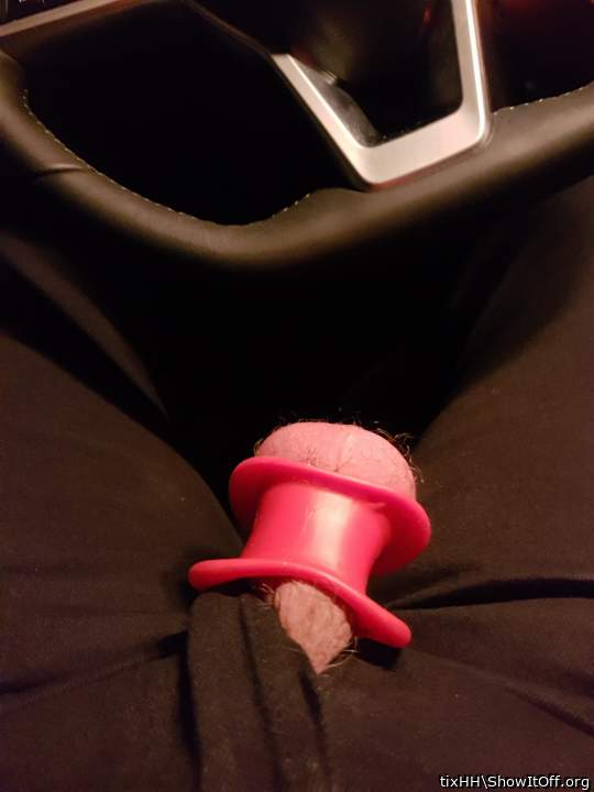 stretched balls in car