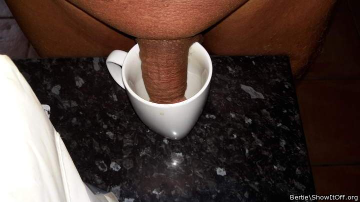 yes, i do take cream in my coffee, and up my ass, too!