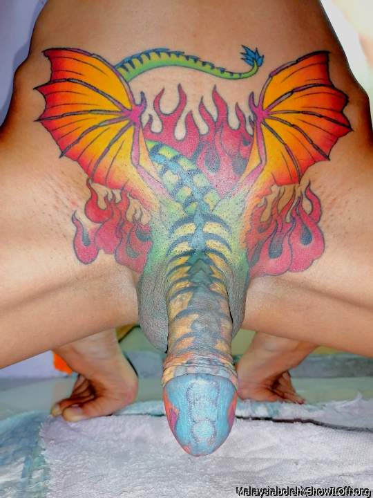 Penis tattoo dragon 6