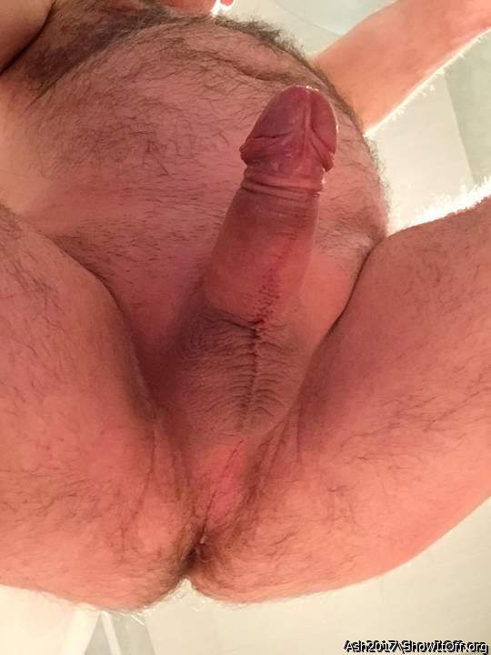 What an awesome view of your penis, scrotum and anus.