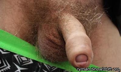 Just hanging and showing foreskin