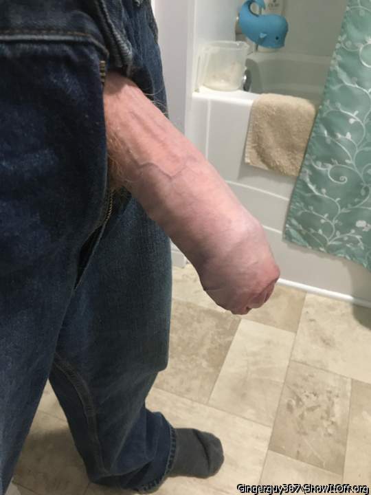 Nice long fat thick uncut cock love that   