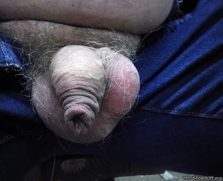 My uncut cock in a real setting....:-)