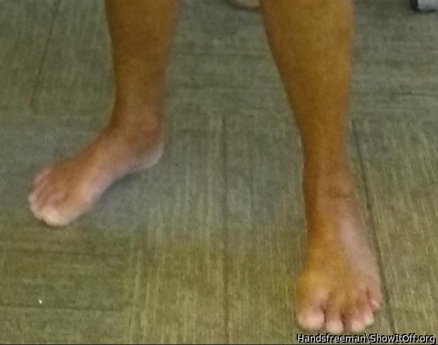 For the men into feet.