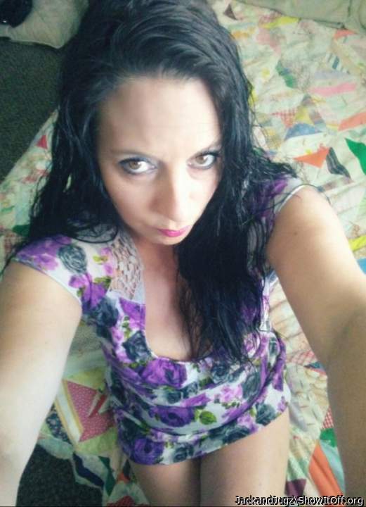 This is a great, sexy look.  Your eyes and lips say it all. 