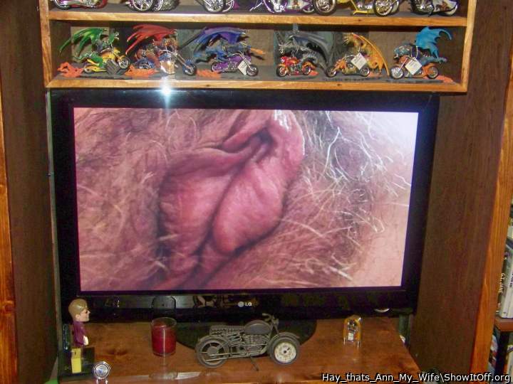 My Wife Ann, Big PUSSY, being Used as A Chatters Screen Saver