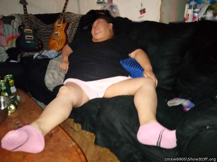 my sexy drunk BBW wife passed out what are your thoughts?