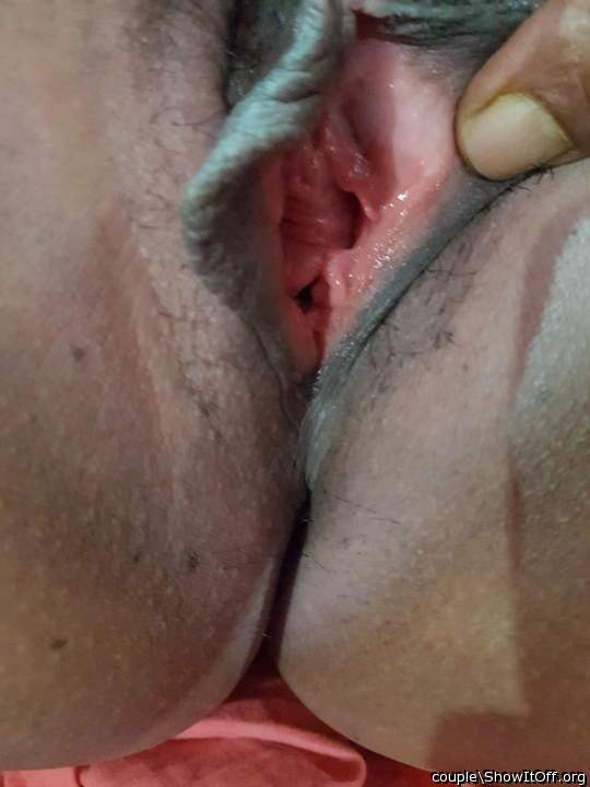 Photo of lower lips from couple