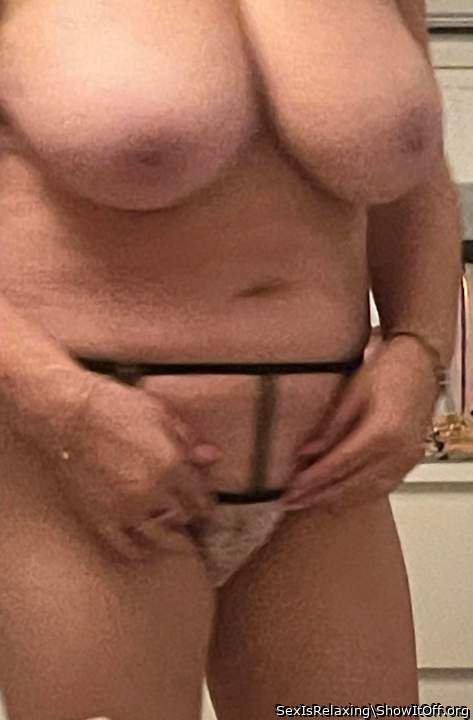 remove your panties, hubby and I would to lick and fuck you 