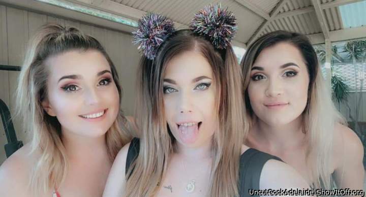 Which one of these pretty sluts faces are you cumming on first??
