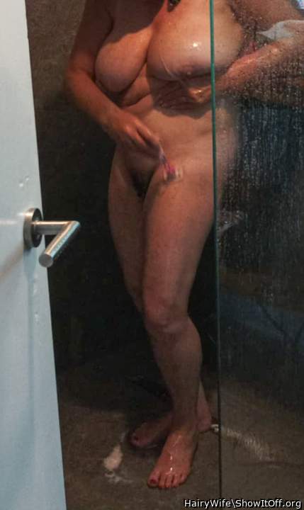 Great body.  Big tits and wet in the shower.    