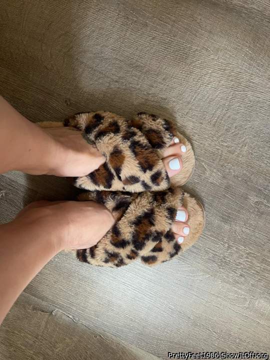 Pretty Feet in slippers