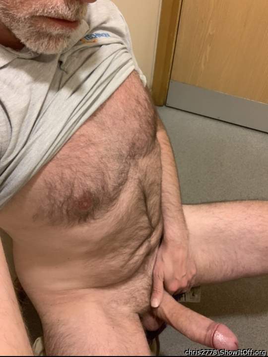Hairy chest and a big cock 