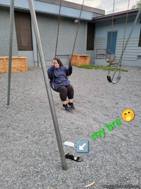 got a bit sweaty at the park soo off came the bra!