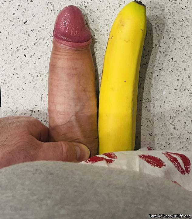 The banana is easier to eat but the penis is more fun
