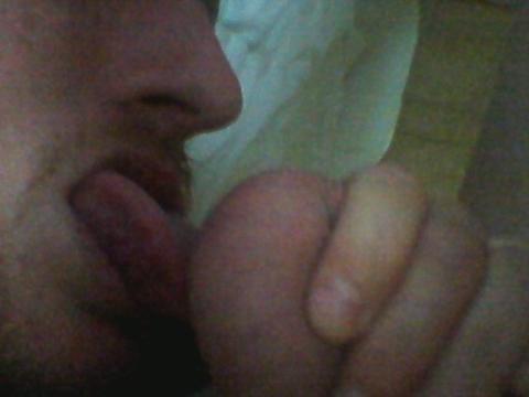 Licking my balls