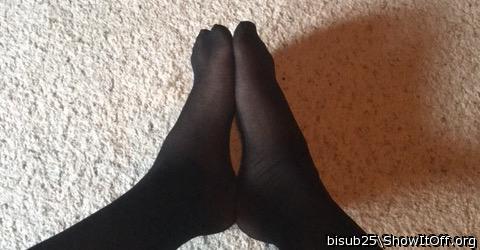Feet in stockings