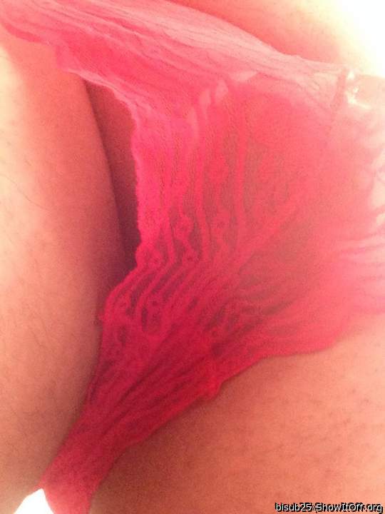 Red panties...
