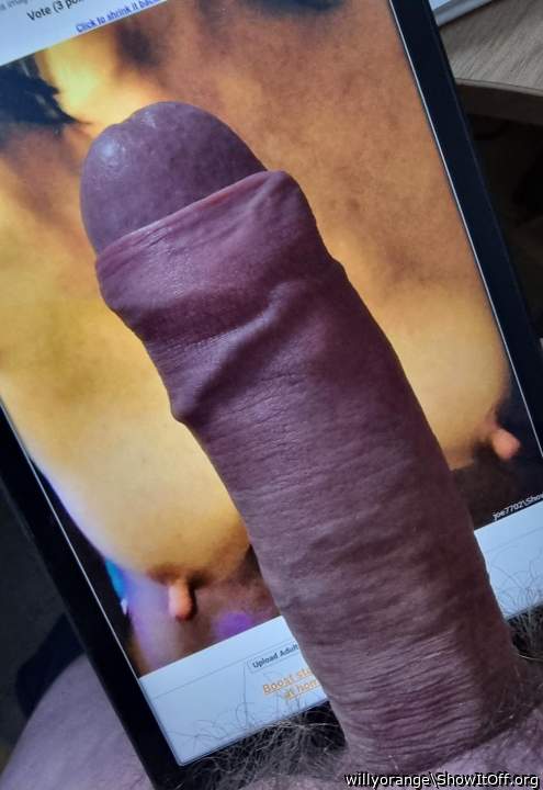 Another for Joe7702, my cock against those stiff nipples