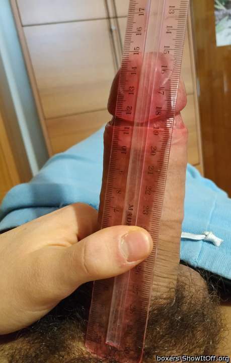 Nice big 6 inch penis, looks thick also!      
