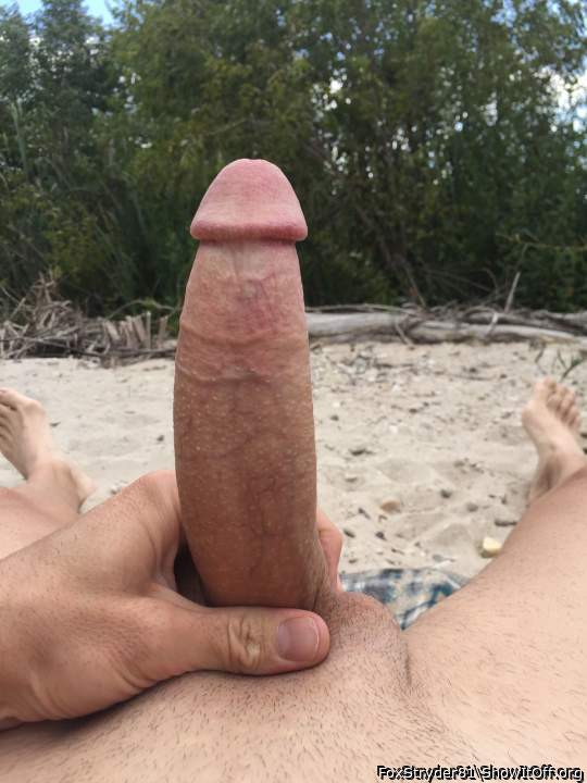Nude beach boner
