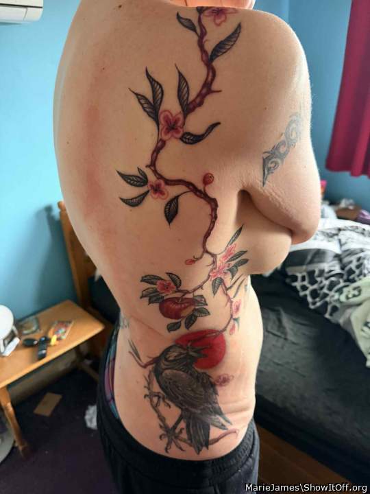 very nice tattoo on your beautiful body. You decorated yours