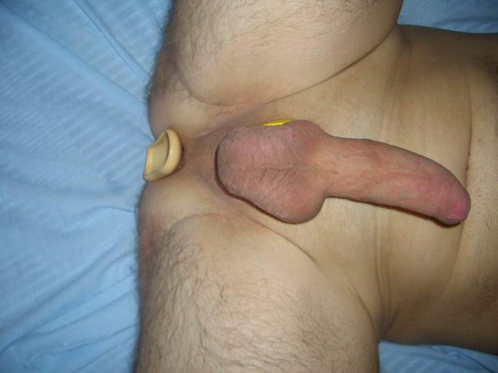 My plugged ass and shaved cock