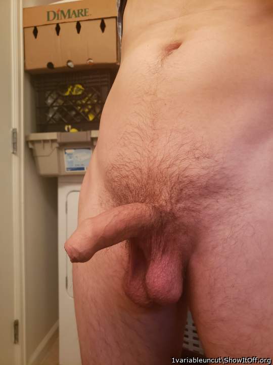 Awesome hanging balls.   And a beautiful looking cock. 