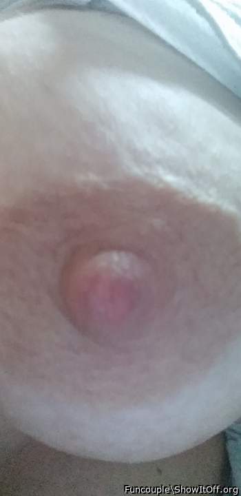 That is a beautiful &#128525; big pink nipple! I wanna suck 