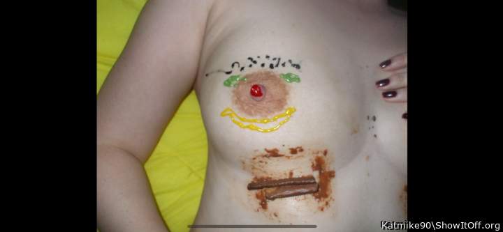 Decorated boob