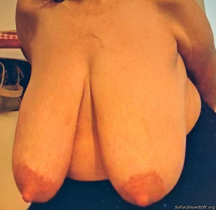 All my black children have always been sucking and pulling my long saggy boobs