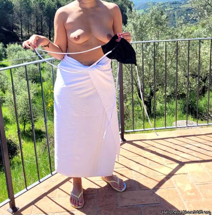 The resort guests enjoyed my tits at the pool