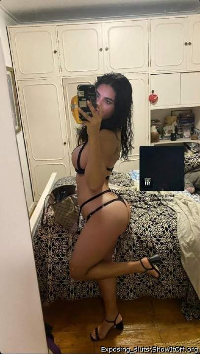 Laila with her sexy lingerie